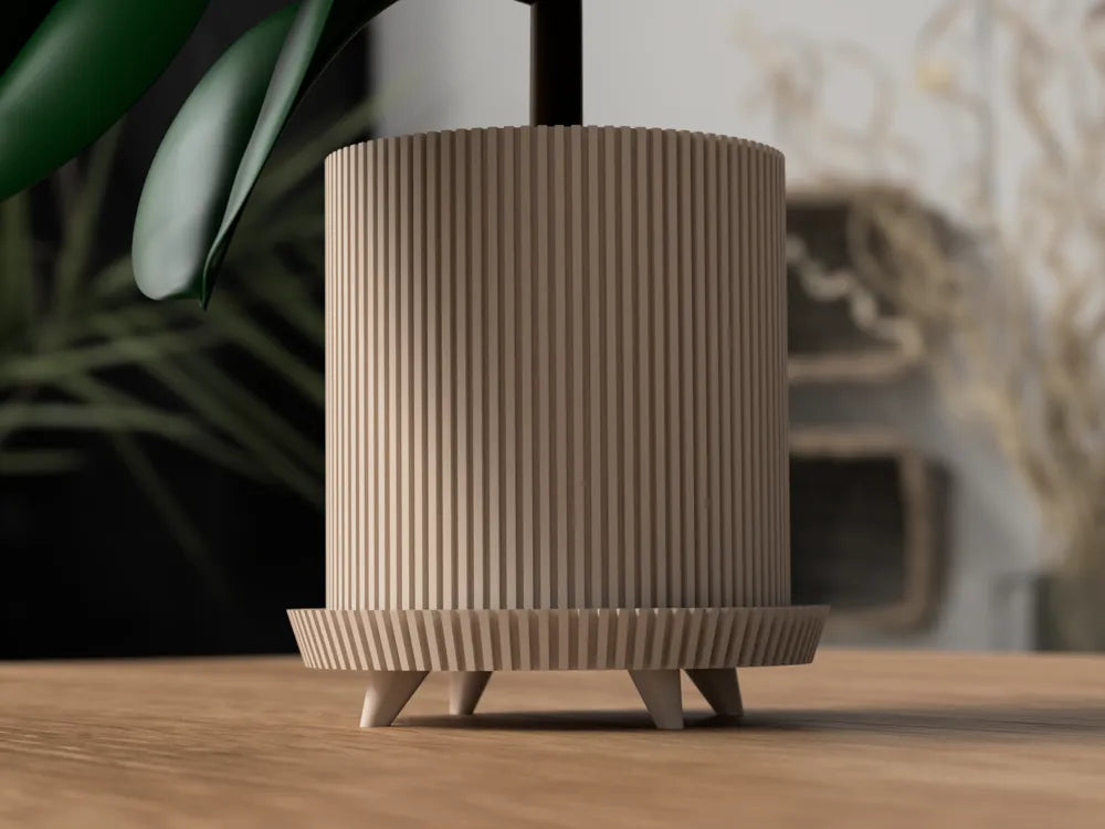 Bloempot met poten