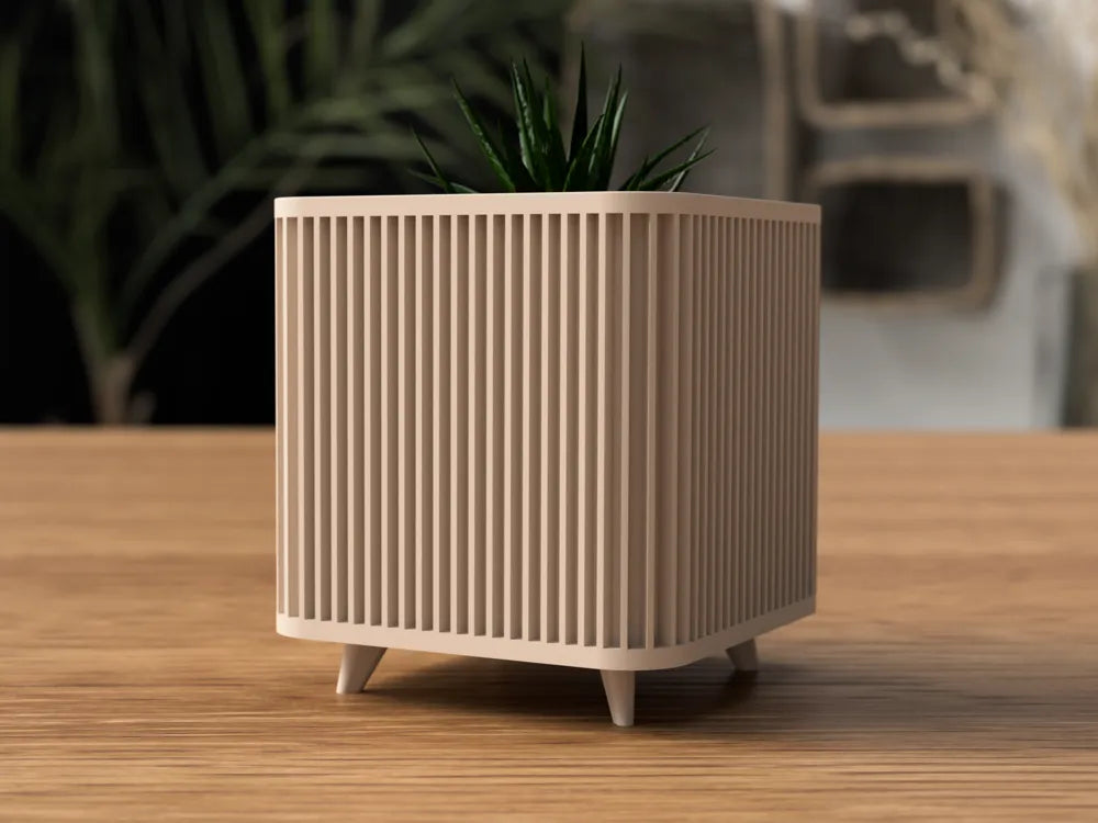 Shikaku bloempot met poten
