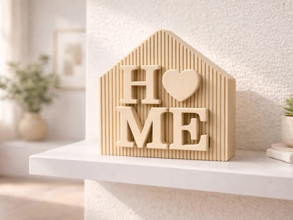 "HOME" Decoratie huisvorm