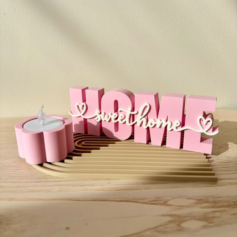 "Home Sweet Home” decoratie enkel